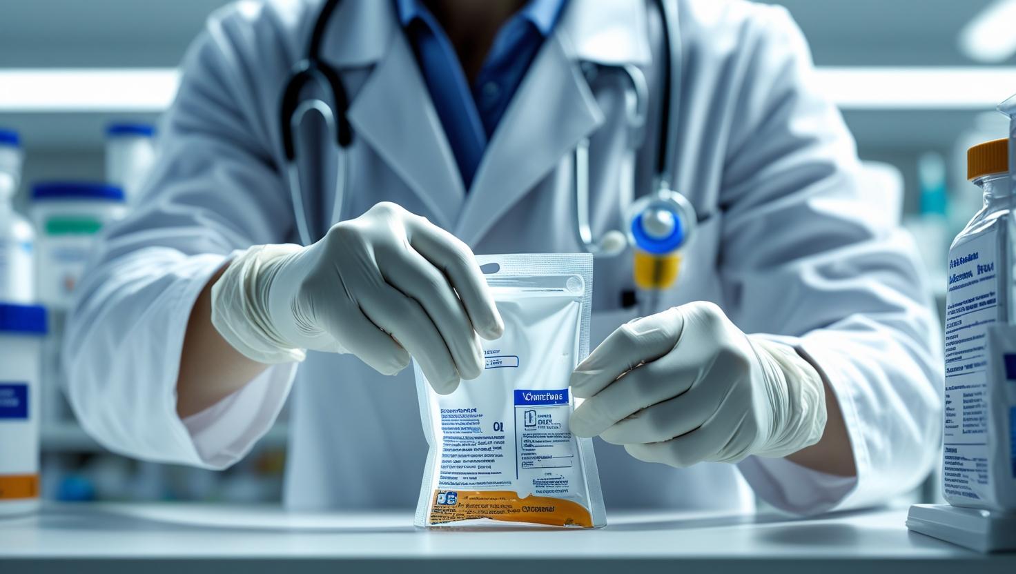 Profesionales preparando soporte nutricional